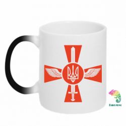 Чашка-хамелеон Меч, крила та герб - PrintSalon