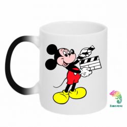 Чашка-хамелеон Микки режиссер-PrintSalon Чашка-хамелеон Микки режиссер