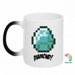 Чашка-хамелеон Minecraft Diamond! - PrintSalon