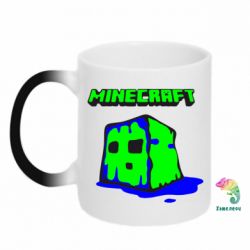 Чашка-хамелеон Minecraft Head - PrintSalon
