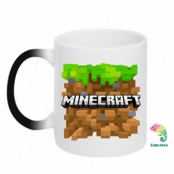 Чашка-хамелеон Minecraft Main Logo - PrintSalon