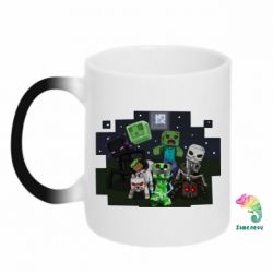 Чашка-хамелеон Minecraft Party - PrintSalon