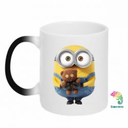 Чашка-хамелеон Миньон с мишкой