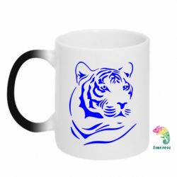 Чашка-хамелеон Морда тигра - PrintSalon