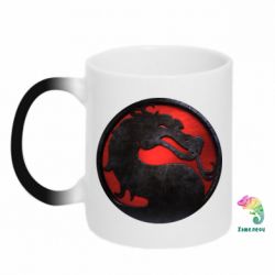 Чашка-хамелеон Mortal Kombat Logo - PrintSalon