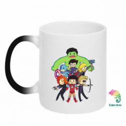 Чашка-хамелеон Мститети в сборе - PrintSalon