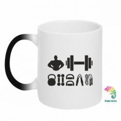 Чашка-хамелеон Набор спортсмена - PrintSalon
