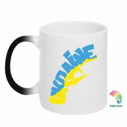 Чашка-хамелеон Напис UKRAINE - PrintSalon