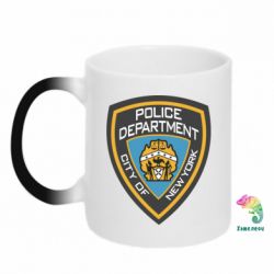 Чашка-хамелеон New York Police Department - PrintSalon
