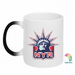 Чашка-хамелеон New York Rangers - PrintSalon