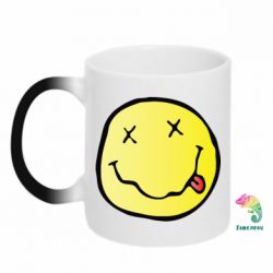 Чашка-хамелеон Nirvana Logo 3D - PrintSalon