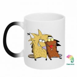 Чашка-хамелеон Норберт и Деггет-PrintSalon Чашка-хамелеон Норберт и Деггет