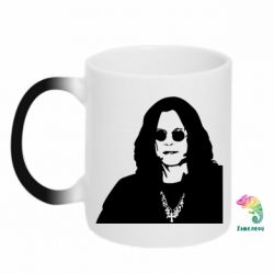 Чашка-хамелеон Ozzy Osbourne face - PrintSalon