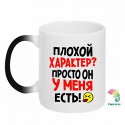 Чашка-хамелеон Плохой характер? - PrintSalon
