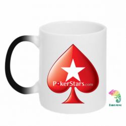 Чашка-хамелеон Poker Stars Game - PrintSalon