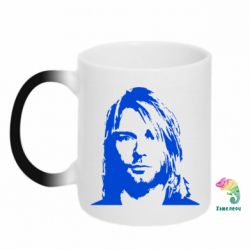 Чашка-хамелеон Портрет Курта Кобейна - PrintSalon