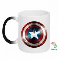 Чашка-хамелеон Потертый щит - PrintSalon