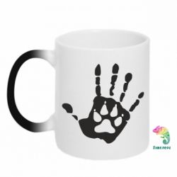 Чашка-хамелеон Рука вовка - PrintSalon
