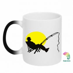 Чашка-хамелеон Рыбак - PrintSalon