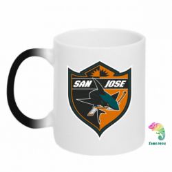 Чашка-хамелеон San Jose Sharks - PrintSalon