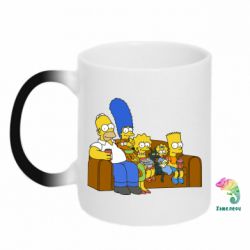 Чашка-хамелеон Семейство Симпсонов