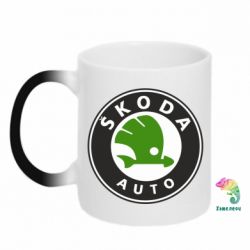Чашка-хамелеон Skoda Auto - PrintSalon