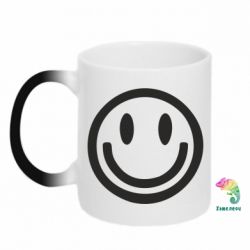 Чашка-хамелеон Смайлик - PrintSalon
