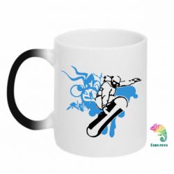 Чашка-хамелеон Сноуборд - PrintSalon