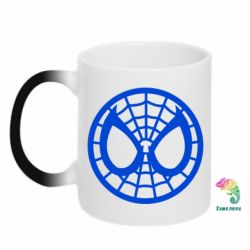 Чашка-хамелеон Спайдермен лого - PrintSalon