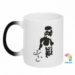 Чашка-хамелеон Star Wars с гантелей - PrintSalon