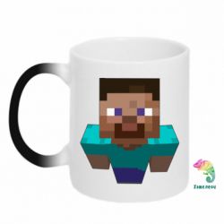 Чашка-хамелеон Steve from Minecraft - PrintSalon