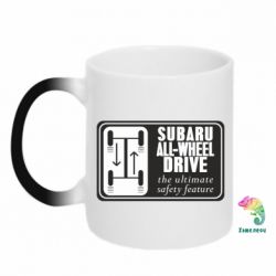 Чашка-хамелеон Subaru All-Wheel - PrintSalon