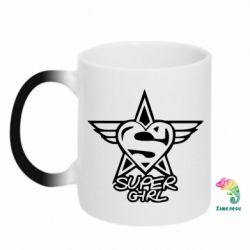 Чашка-хамелеон Super Girl