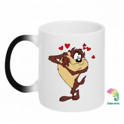 Чашка-хамелеон Taz in love - PrintSalon