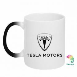 Чашка-хамелеон Tesla Motors - PrintSalon