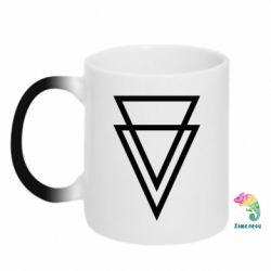 Чашка-хамелеон Triangles - PrintSalon
