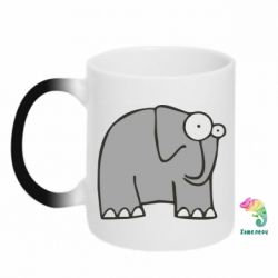 Чашка-хамелеон удивленный слон - PrintSalon