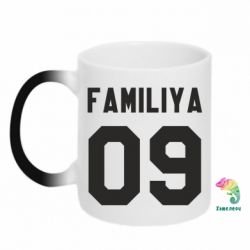 Чашка-хамелеон Ваше прізвище та номер