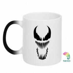 Чашка-хамелеон Веном Силуэт - PrintSalon