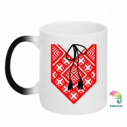 Чашка-хамелеон Вишиванка з зав'язкою - PrintSalon