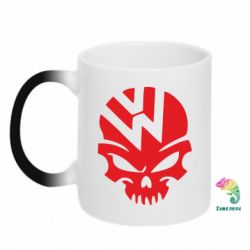 Чашка-хамелеон Volkswagen Skull - PrintSalon