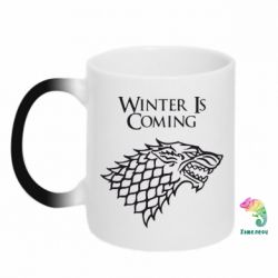 Чашка-хамелеон Winter is coming (Игра престолов) - PrintSalon