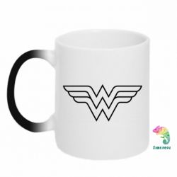 Чашка-хамелеон Wonder Woman Logo - PrintSalon