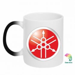 Чашка-хамелеон Yamaha Logo 3D - PrintSalon