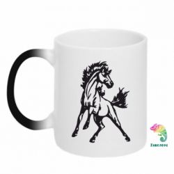 Чашка-хамелеон Жеребец - PrintSalon
