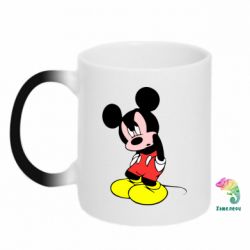 Чашка-хамелеон Злой Микки Маус-PrintSalon Чашка-хамелеон Злой Микки Маус