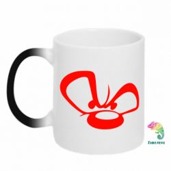 Чашка-хамелеон Злий ведмедик