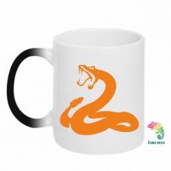 Чашка-хамелеон Змея - PrintSalon