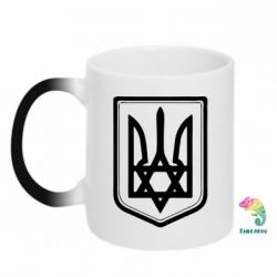 Чашка-хамелеон Звезда Давида+герб - PrintSalon
