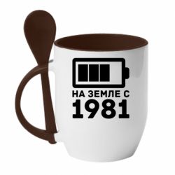 Чашка з ложкою 1981 - PrintSalon